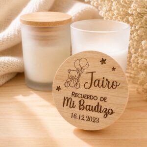 Vela de cristal personalizada