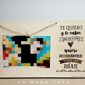 Marco de fotos con pinzas