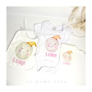 Pack babero + body + bolsita
