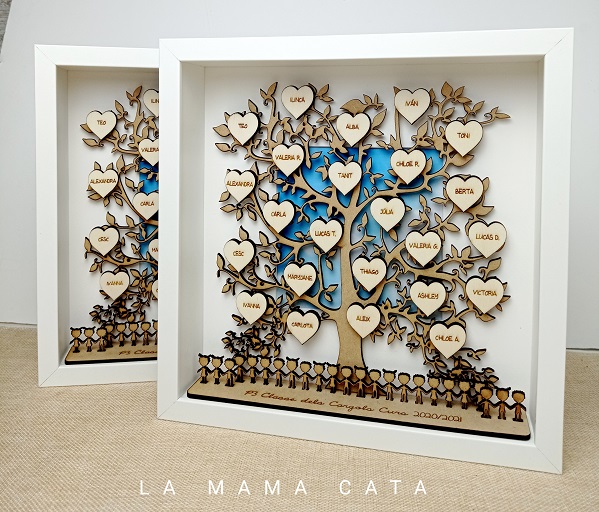 Árbol corazones profe