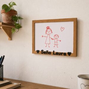Marco guarda dibujos personalizado