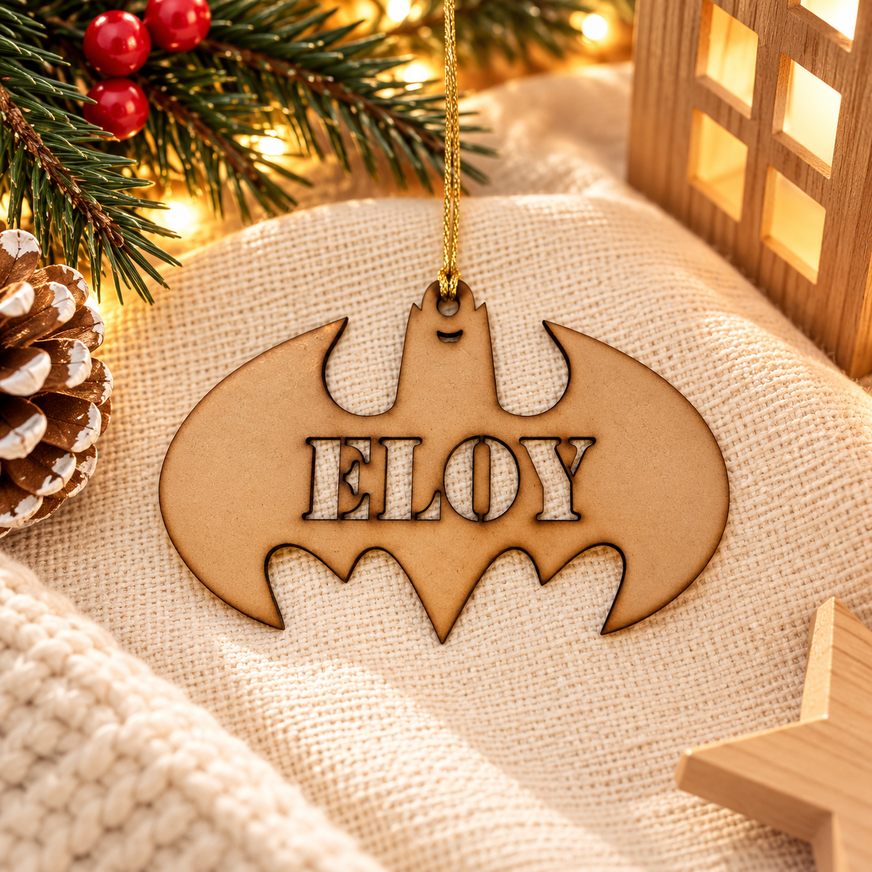 Adorno Navidad Bat Man