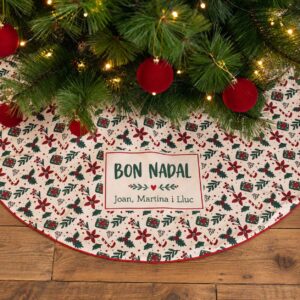 Falda personalizada para árbol de navidad