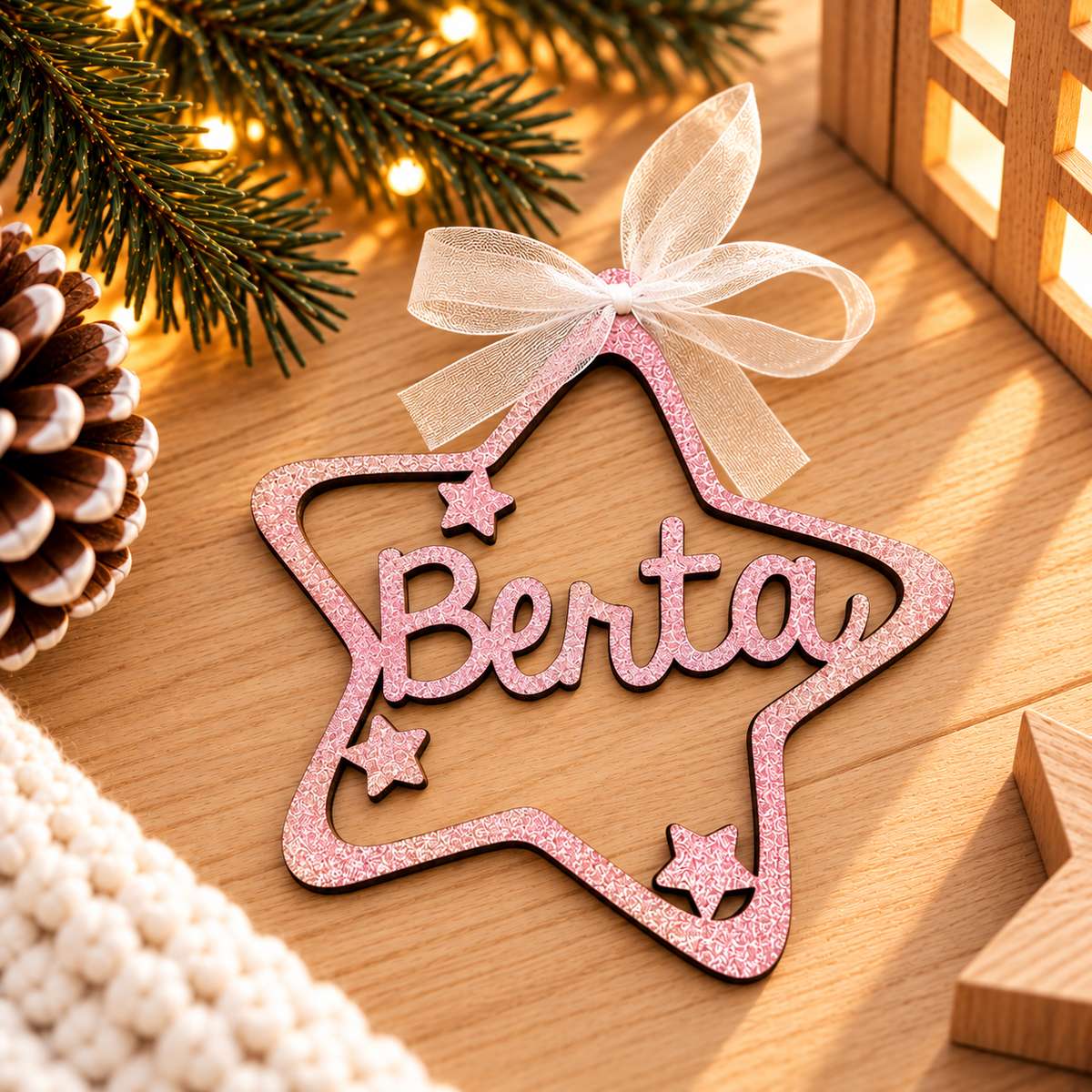 Adorno Navidad Estrellitas - Imagen 5