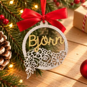 Adorno Navidad Flores