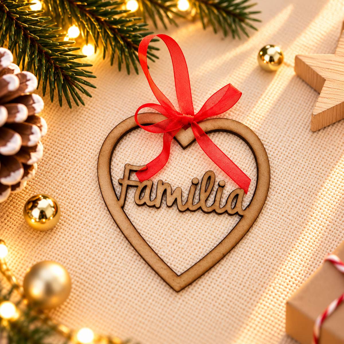 Adorno navidad corazón