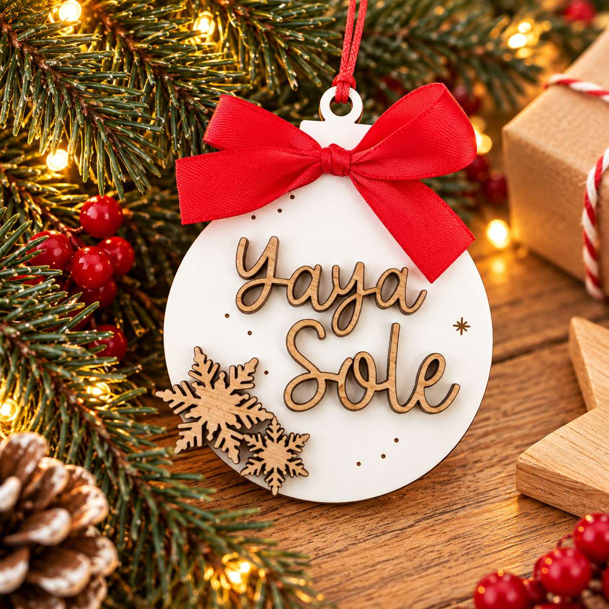 Adorno Navidad Copos New