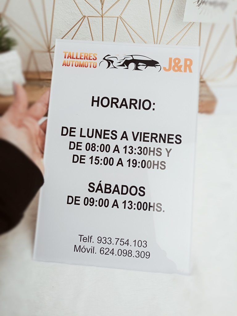 Cartel metacrilato