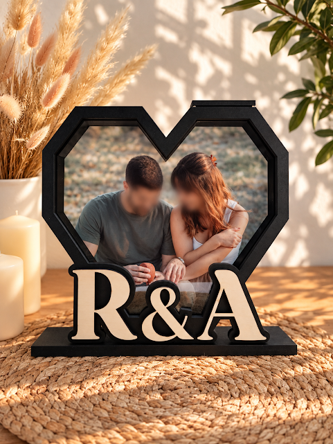 Hucha de madera corazón personalizada - Imagen 2
