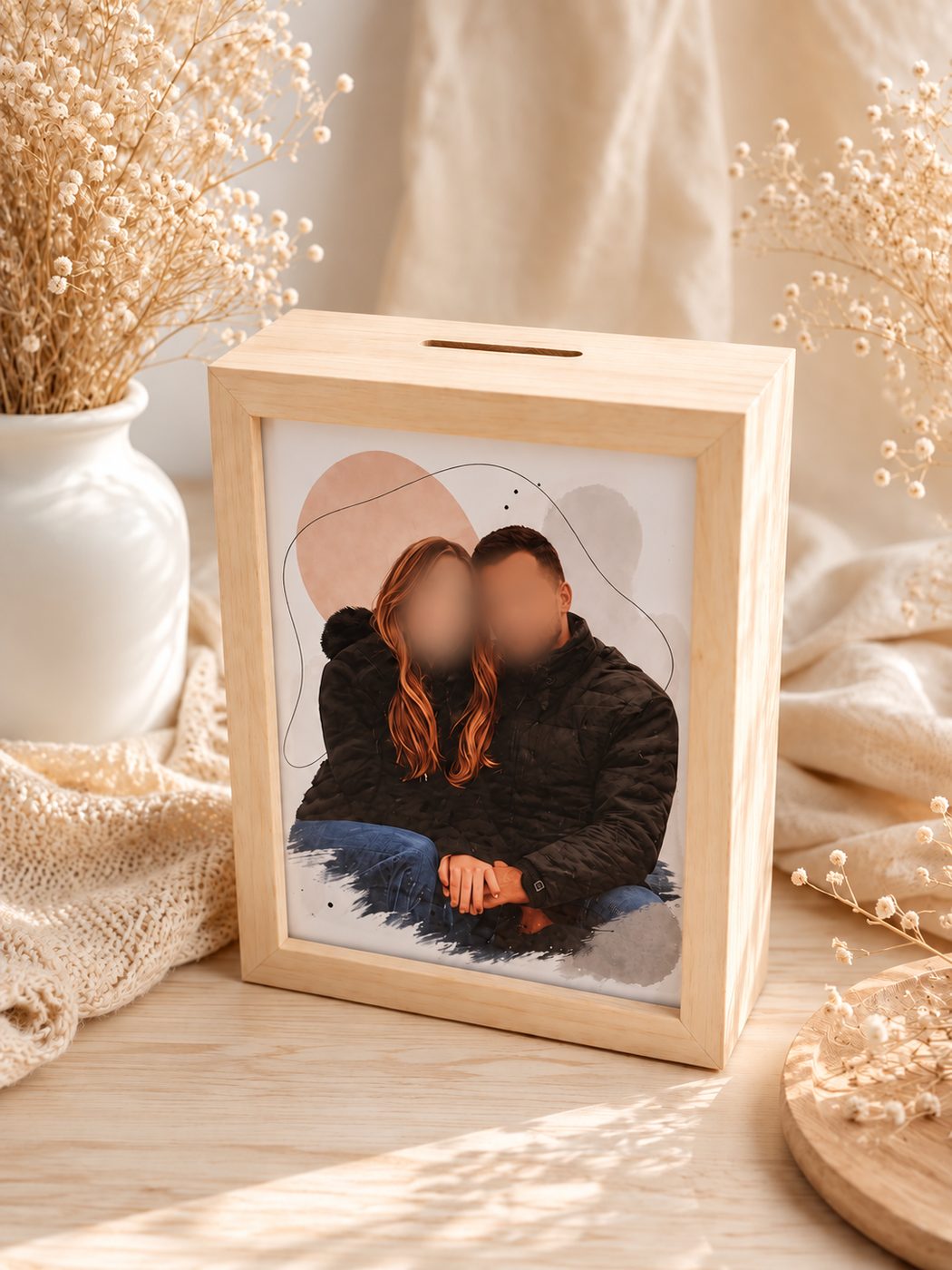Hucha boda personalizada